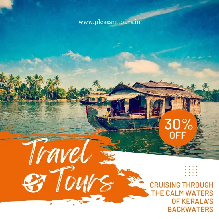 Houseboat cruising Kerala's serene backwaters