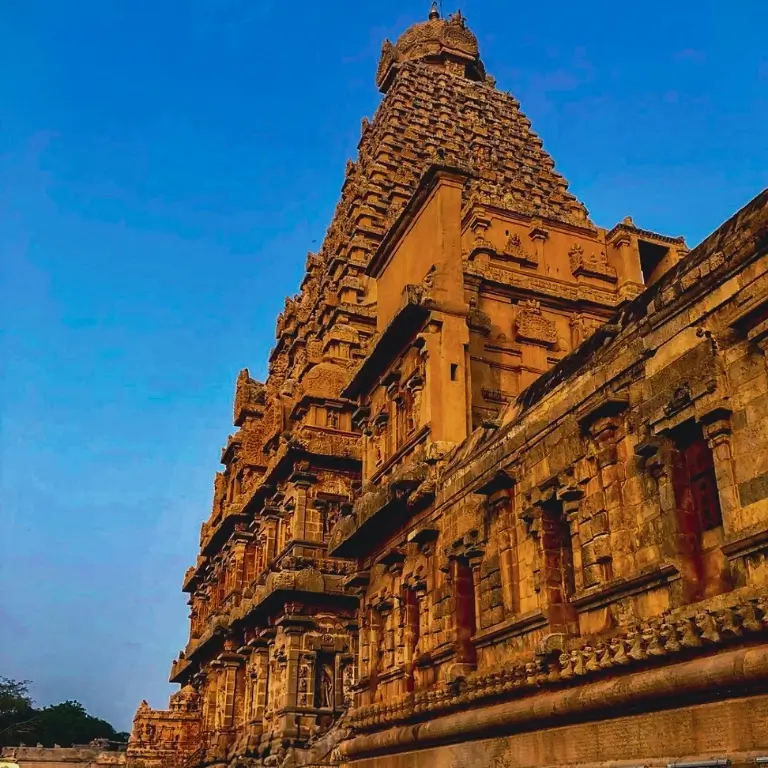 Ancient temple with intricate architecture