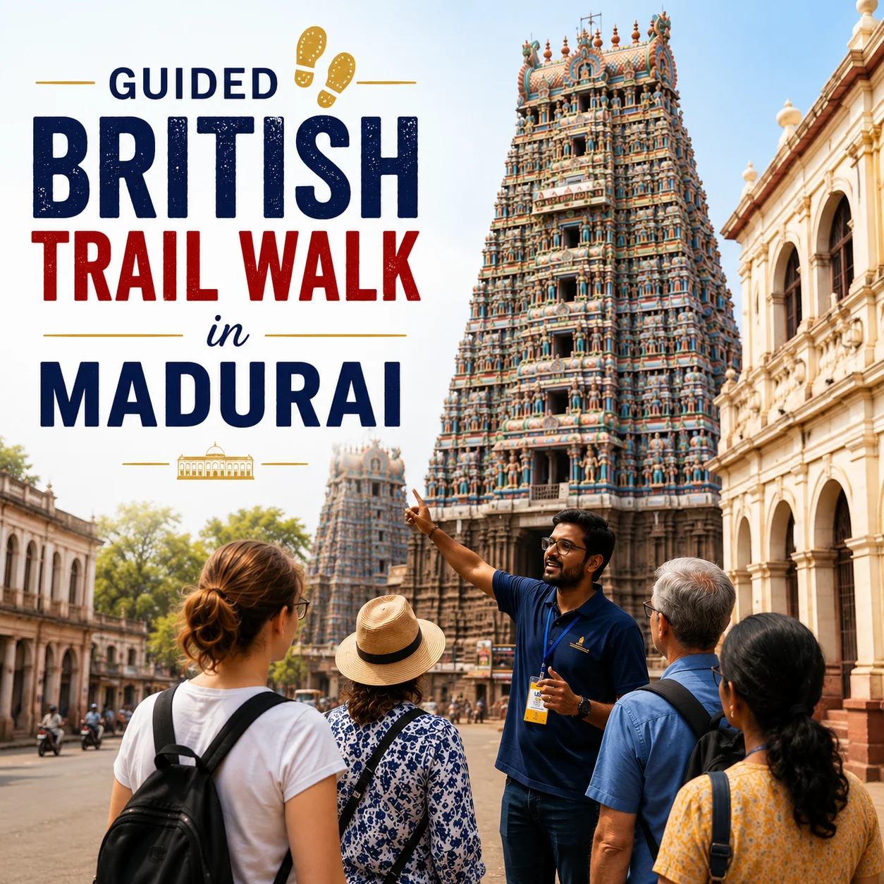 Guided British Trail walk in Madurai — Pleasant Tours heritage experience