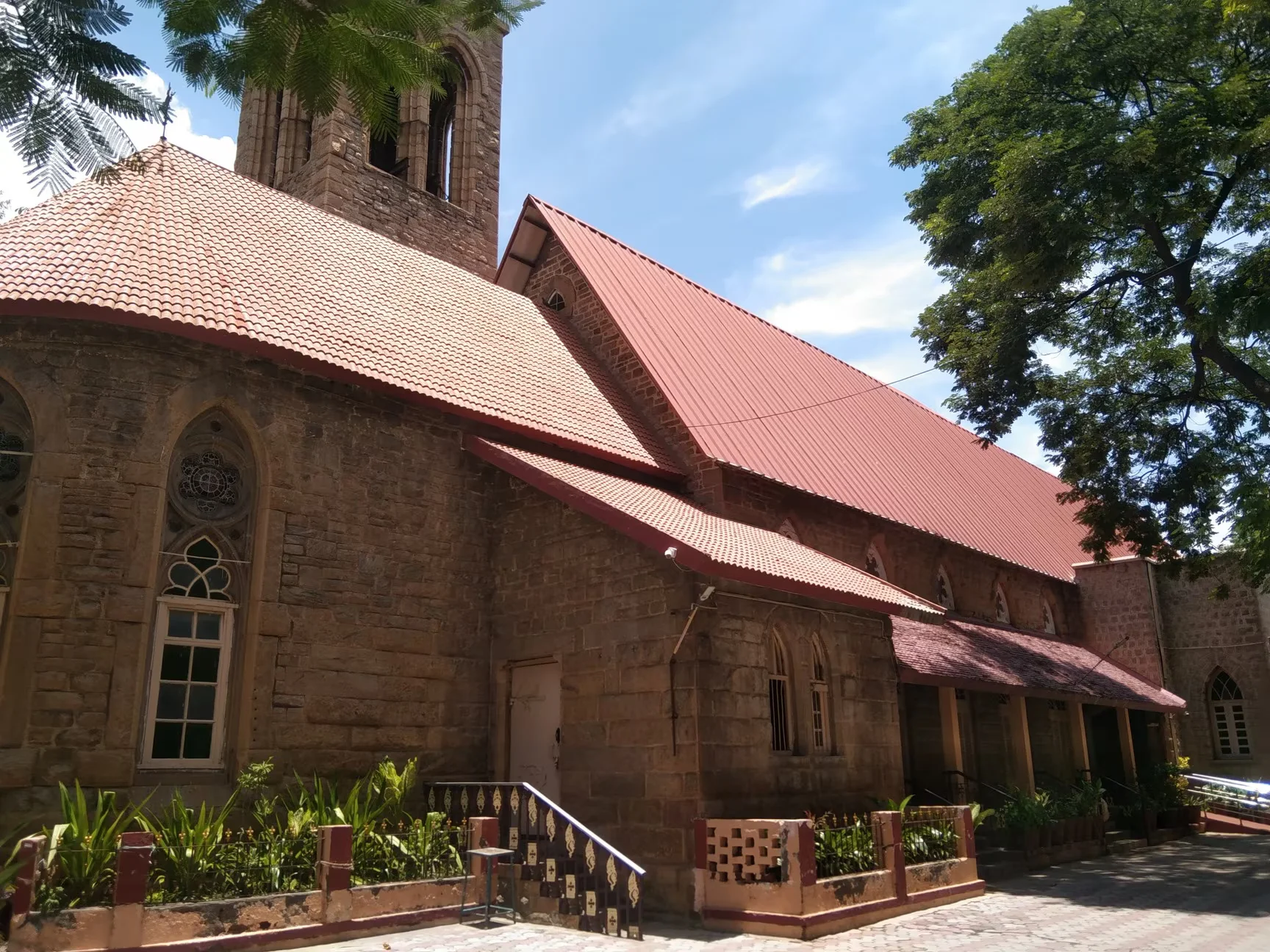 St. George's Stone Church Madurai — built 1881 with black stones